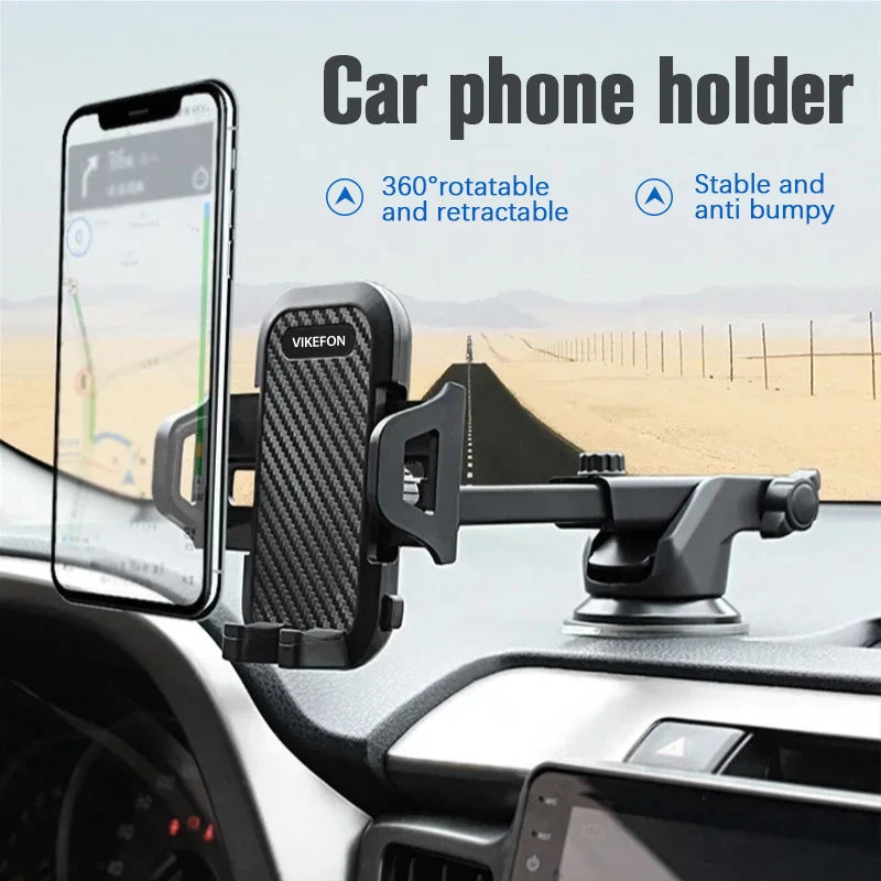 Universal Gravity Car Phone Holder | Suction Cup Mount for iPhone, Samsung, Xiaomi & More