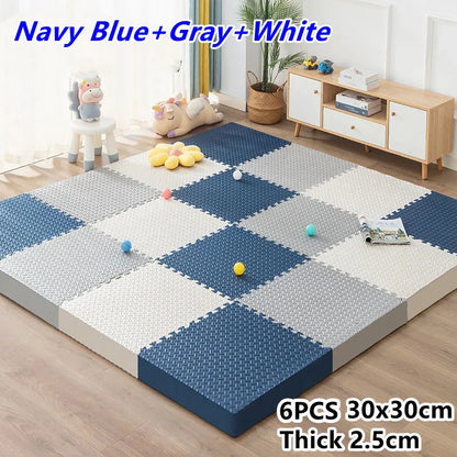 Tatame Baby Play Mat Thick 25mm Baby Activity Gym Play Mats 6PCS 30x30cm Play Mats for Baby Mat Tatames Kids Carpet Puzzle Mat 6PCS 30x30cm-C