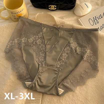 Underwear women sexy lingerie lace ropa interor para mujeres high waist panties Plus size comfortable noble high-quality bragas