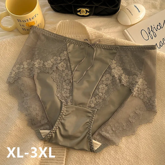 Underwear women sexy lingerie lace ropa interor para mujeres high waist panties Plus size comfortable noble high-quality bragas