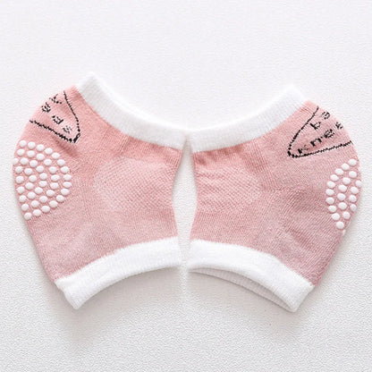 Baby Knee Pad Kids Safety Crawling Elbow Cushion Infants Toddlers Protector Safety Knee Pad Leg Warmer Girls Boys Accessories bend pink