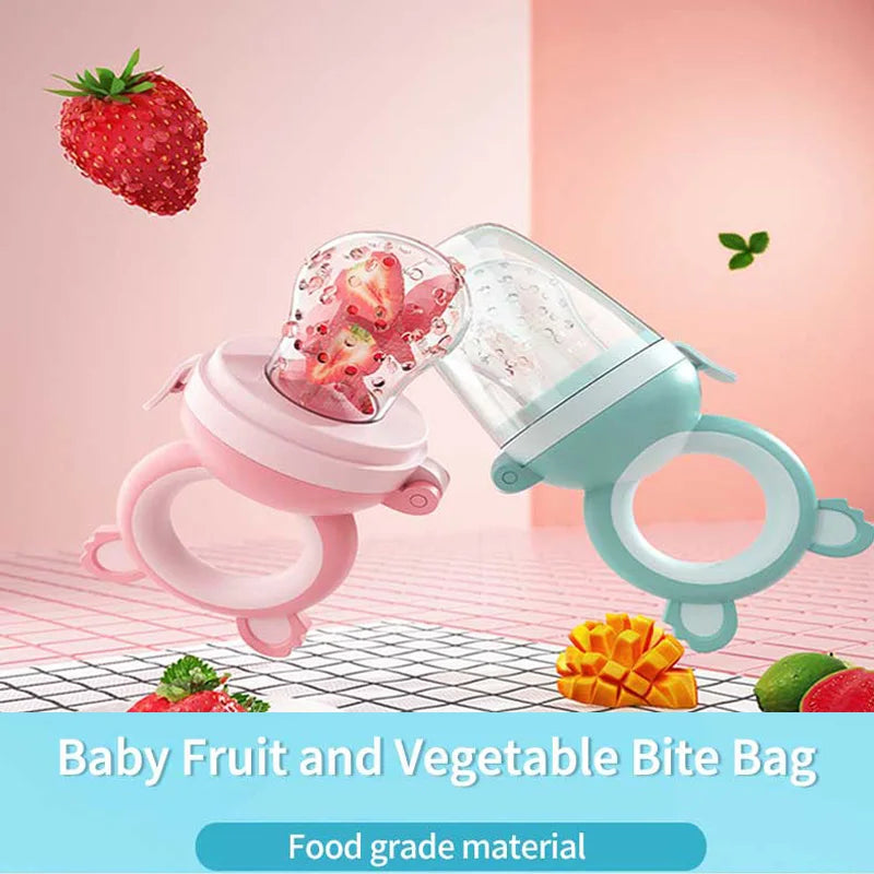 Silicone Baby Pacifier Safety Silicone Fruit and Vegetable Fruit Bite Bag Baby Eat Fruit Supplement