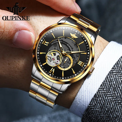 OUPINKE 3190 Men's Watch Japan Movement Sapphire Mirror Luxury Mechanical Wristwatch