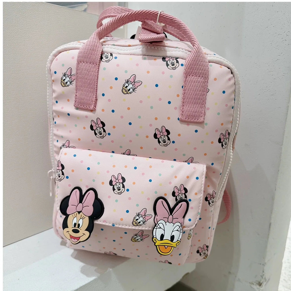 Disney cartoon Minnie Mouse New Kids Backpack Mini Schoolbag Girls and Boys Cute Shoulder Bag