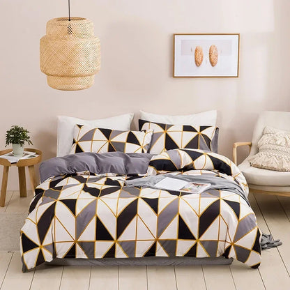 Queen Bedding Set Soft King Duvet Cover Cheap Single Double quilt cover 3