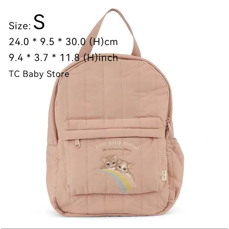 KS Baby Backpack Kids Schoolbag Kindergarten Bags Brand Cherry Lemon Children's Boys Girls Mom Traveling Storage Bag Wholesale S 2201 Cat