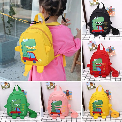 Boys Girls Cartoon Dinosaur Safety Harness Anti-lost Backpacks School Bags Toddler Rucksack Kindergarten Schoolbag