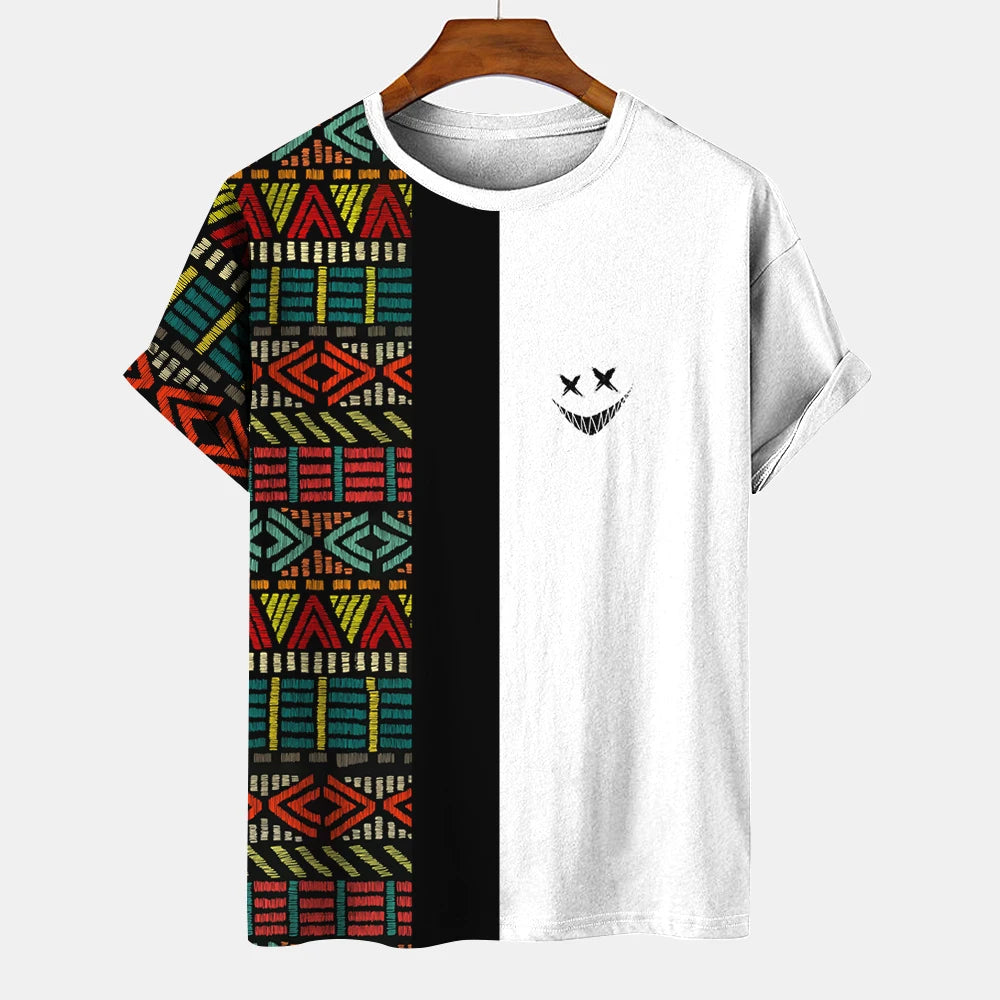 Men T-shirt Fashion O Neck Harajuku Men's Clothing Oversized T-shirt Summer Short Sleeve Tee Streetwear Casual T Shirt For Men c01-zx02335