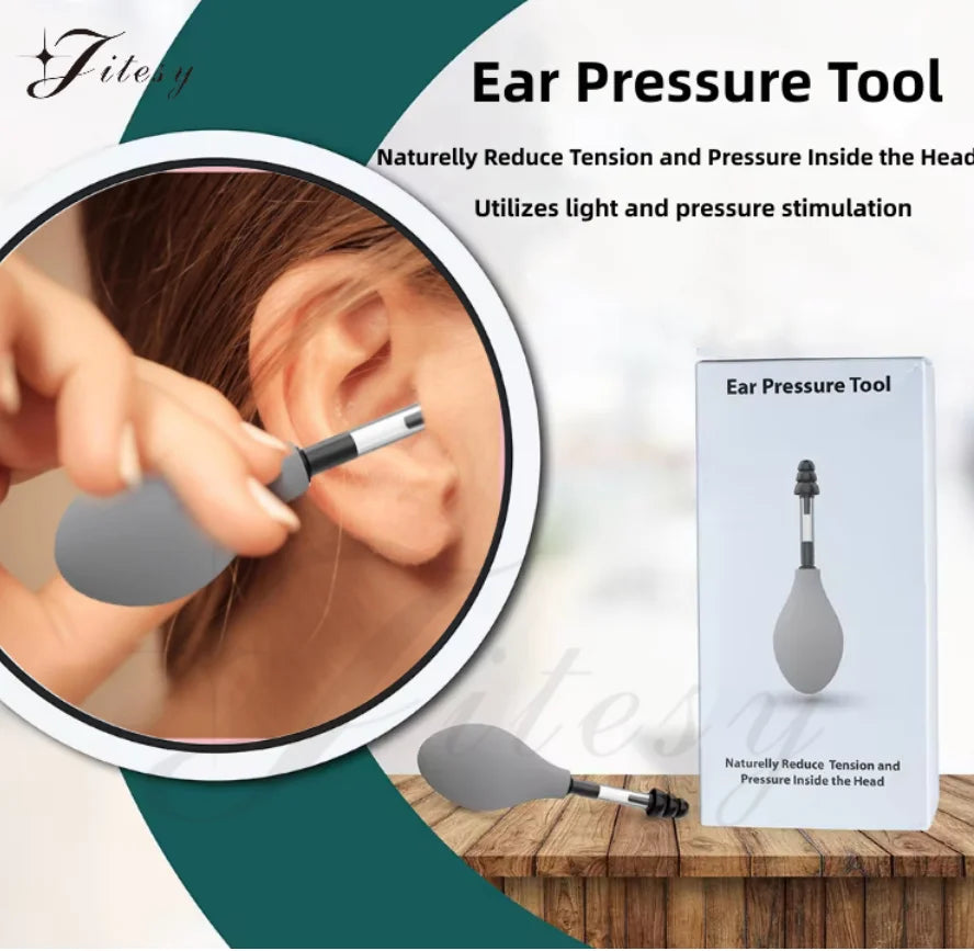 Inner Ear Massage Tool for Headache and Migraine Relief - Doctor-Tested Silicone Ear Pressure Tool