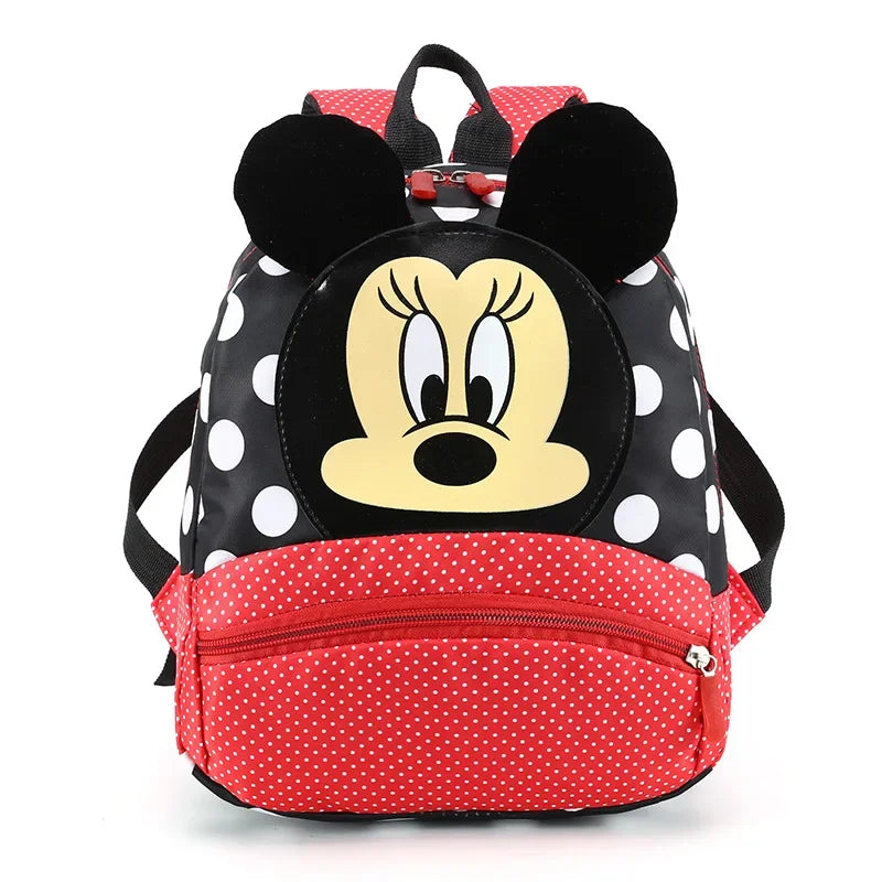 5 Style Disney Cartoon Backpack For Baby Boys Girls Minnie Mickey Mouse Children Lovely Schoolbag Kindergarten Kids Toys 3