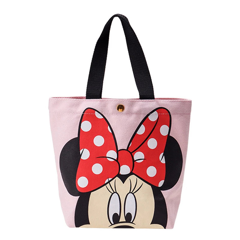 Disney Mickey Mouse Lunch Bag Portable Insulated Lunch Box Minnie Donald Daisy Duck Cartoon Bags Children Meals Picnic Lunch Bag