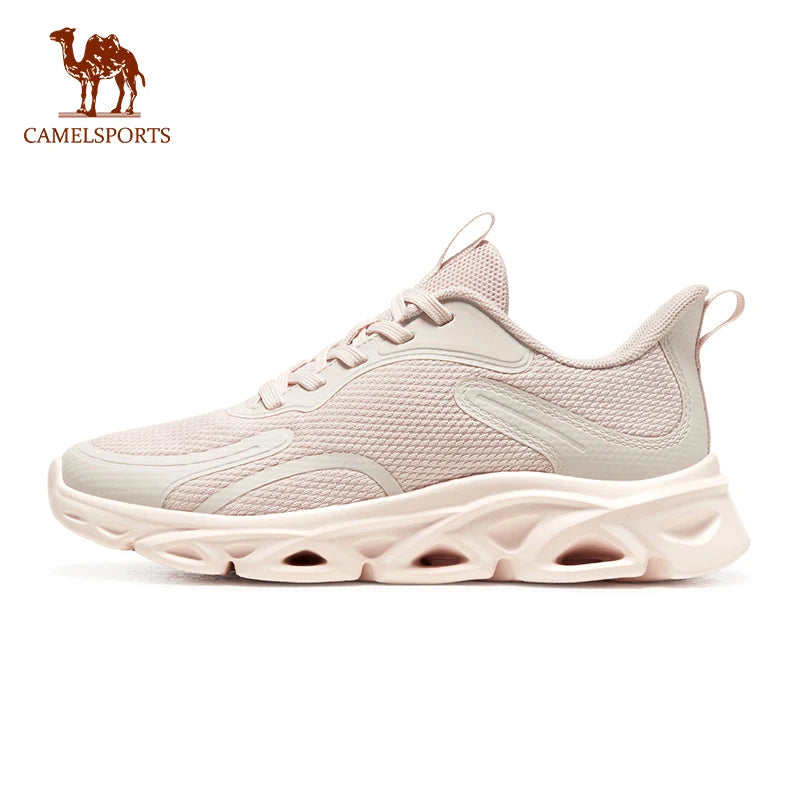 GOLDEN CAMEL Women's Breathable Running Shoes - Luxury Sport Sneakers for 2023 Summer Ou Pink