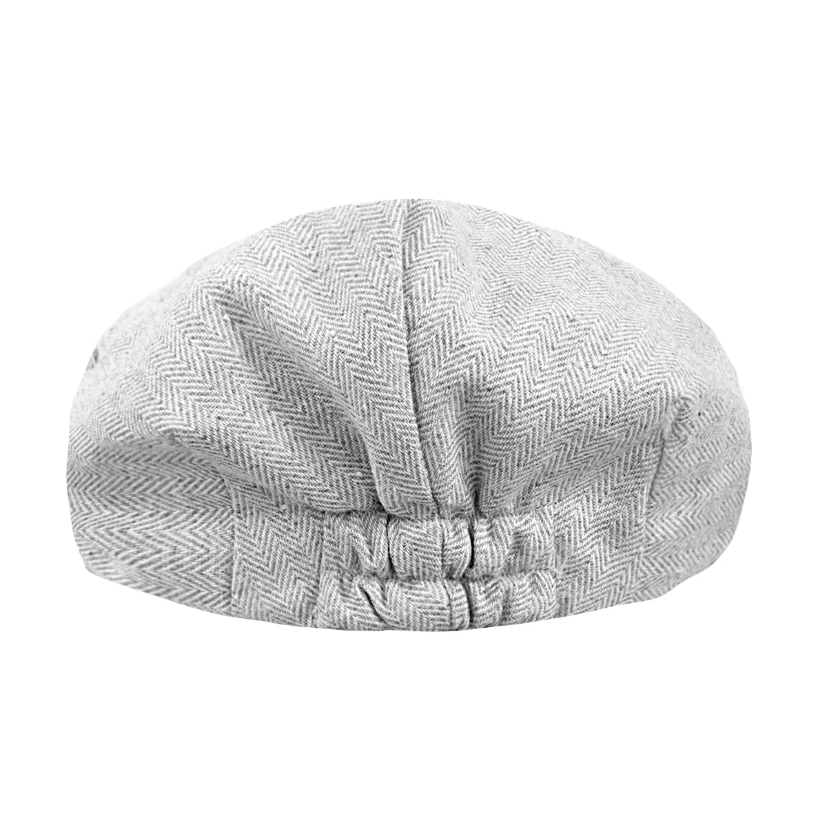 Classic Baby Boy Newsboy Cap - Herringbone Pattern for Special Occasions