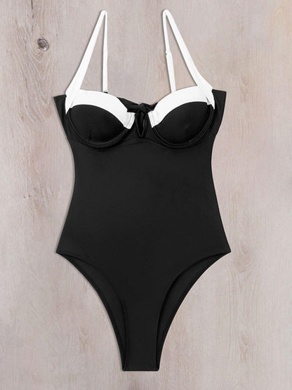 Versatile Tie-Strap One-Piece Swimsuit