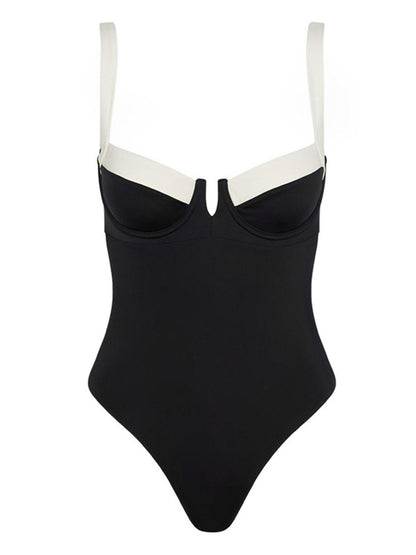 Versatile Tie-Strap One-Piece Swimsuit