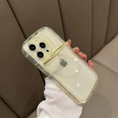 Transparent Phone Case For iPhone Yellow