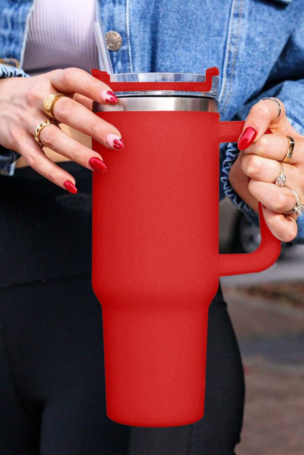 Fiery Red 304 Stainless Steel Double Insulated Cup 40oz