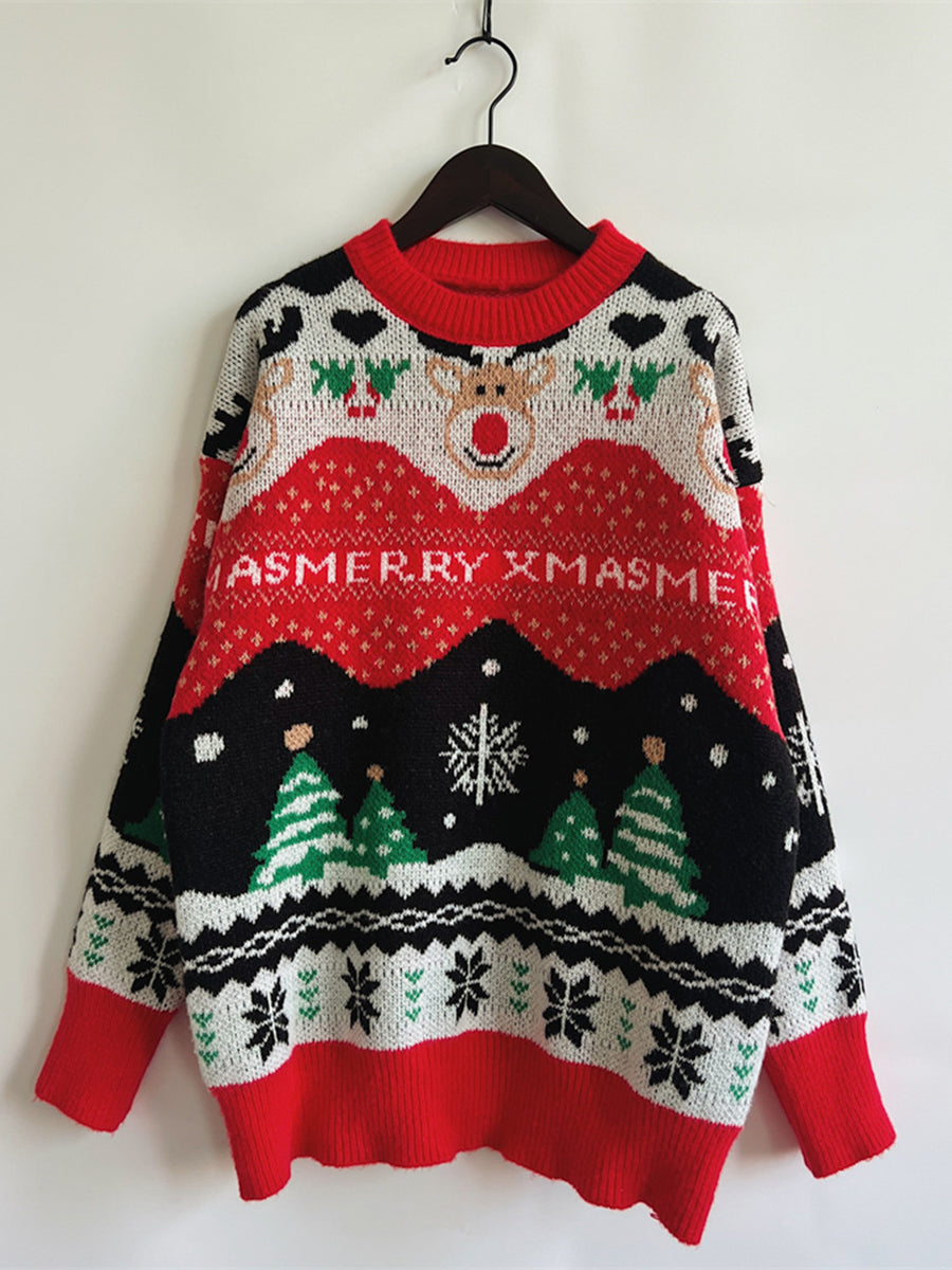 Christmas Element Long Sleeve Sweater