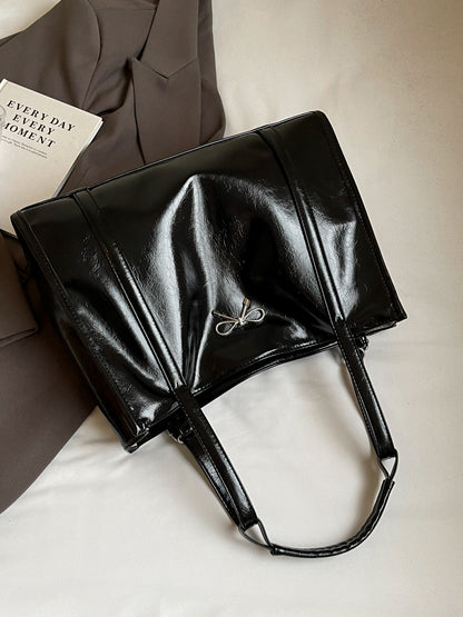 PU Leather Bow Shoulder Bag