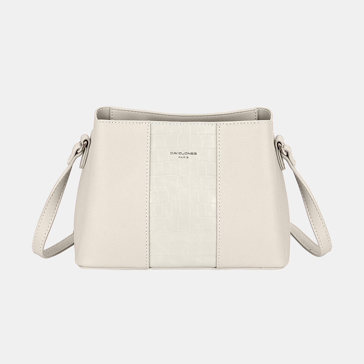 David Jones PU Leather Crossbody Bag Creamy White One Size