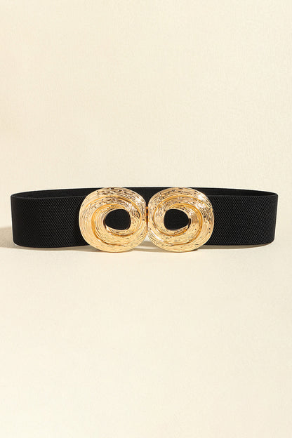 Zinc Alloy Belt Black One Size