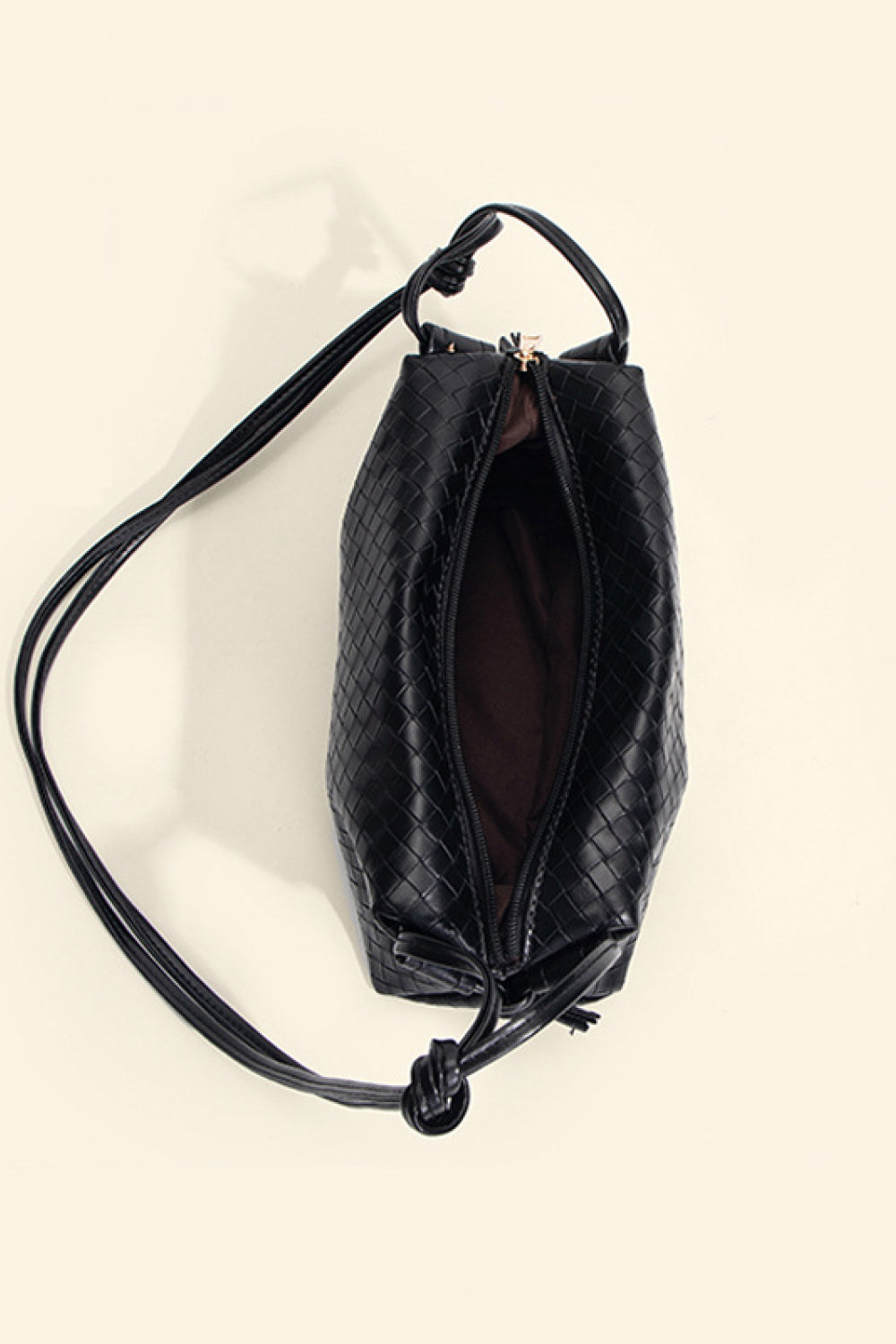 PU Leather Knot Detail Shoulder Bag - Thandynie