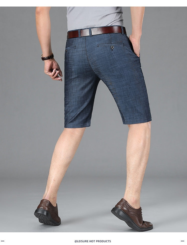 Summer Men's Loose Thin Denim Shorts