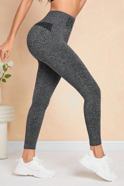 GYM WEAR High Waist Active Leggings Gray