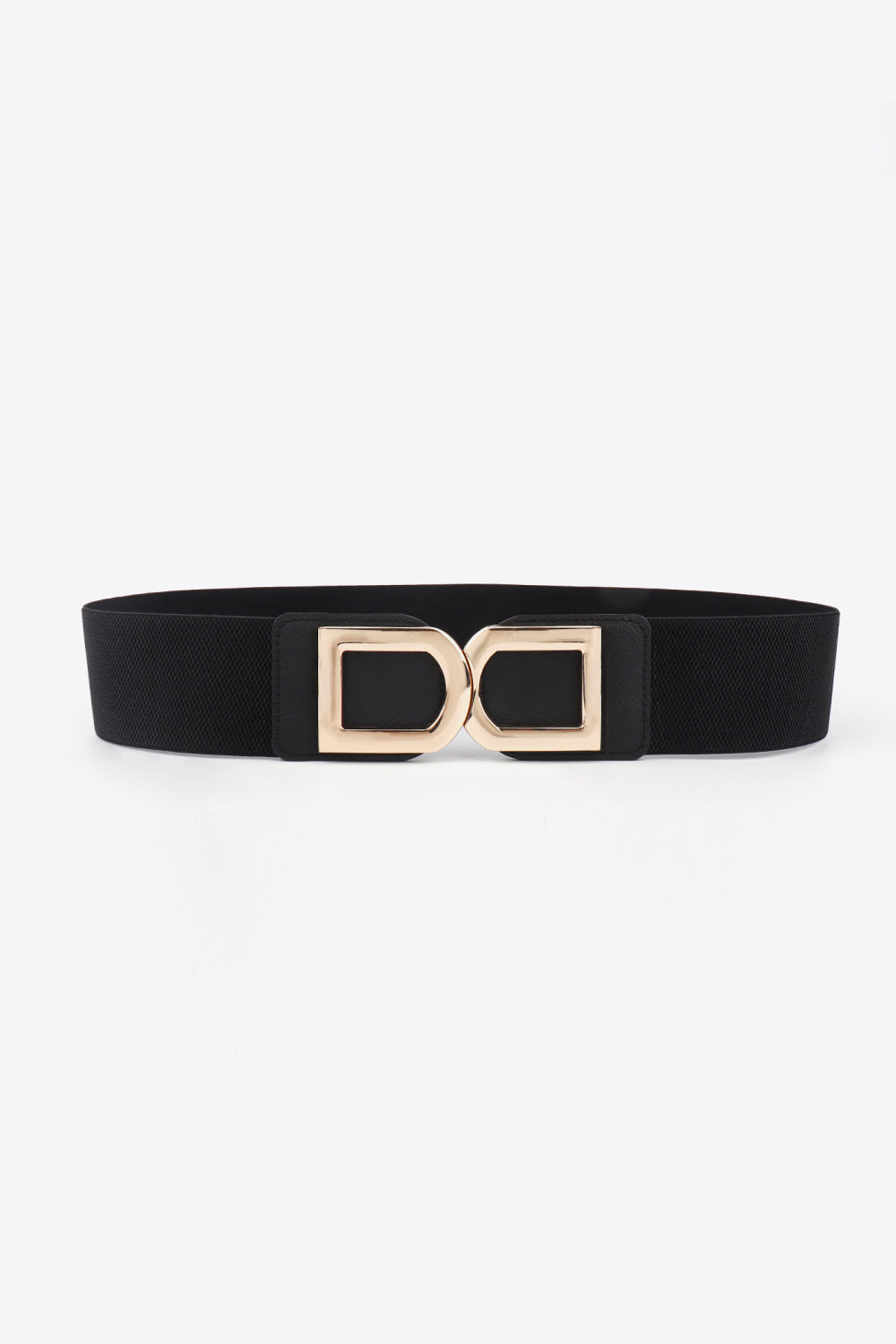 Double D Buckle PU Belt Black One Size