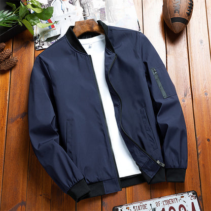 Casual Jacket Men's Coat Dark Blue