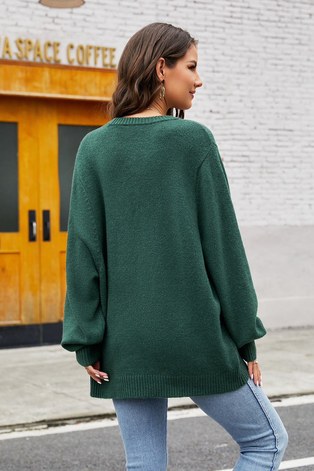 Round Neck Long Sleeve Sweater