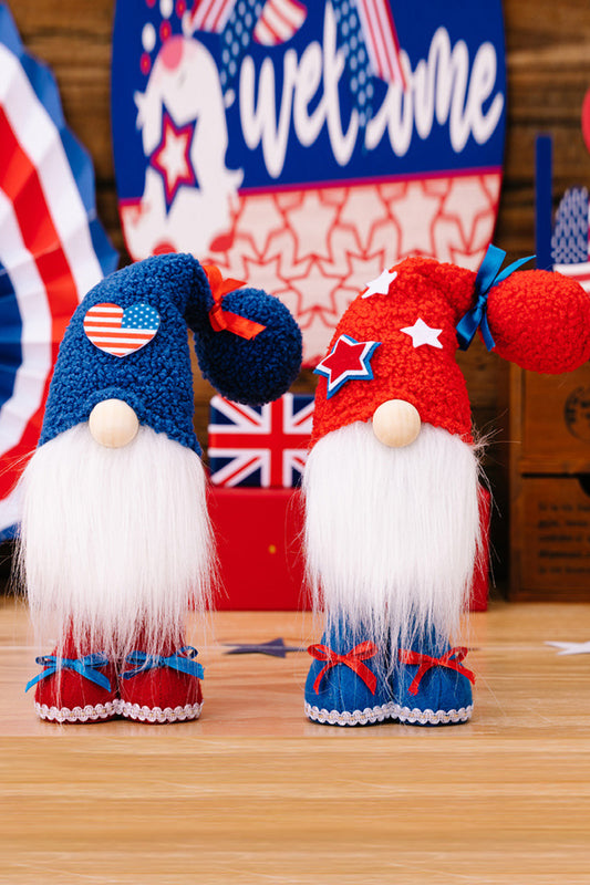 2-Piece Independence Day Knit Beard Gnomes Multicolor One Size