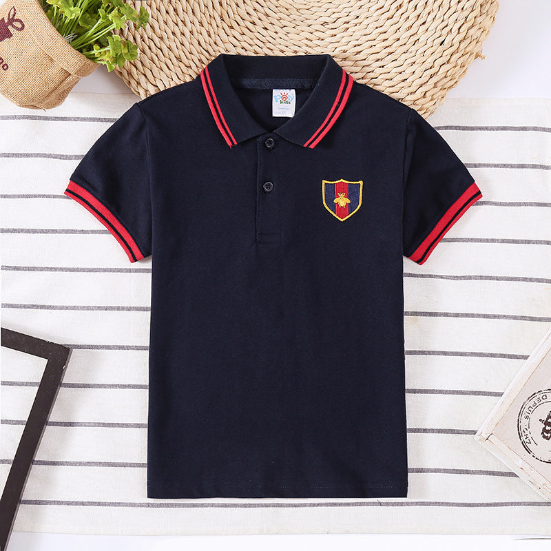 Children's Shirt Boy Top T-shirt Navy blue