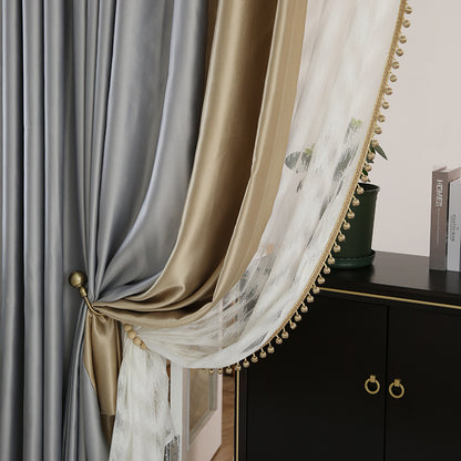 Light Luxury High-end Modern Minimalist Blackout Curtain