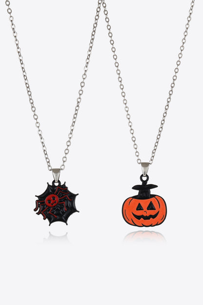 Two-Piece Halloween Theme Necklace Set Style G One Size