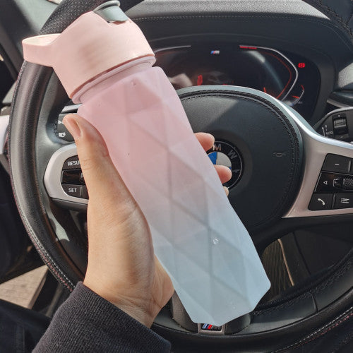 Spray Water Bottle For Girls Outdoor Sport Fitness Water Cup Large Capacity Spray Bottle Drinkware Travel Bottles Kitchen Gadgets Powder blue gradient