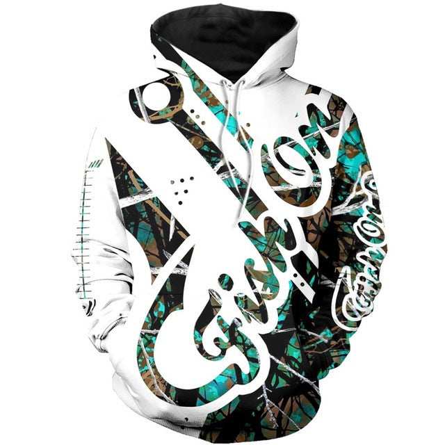 Hoodies For Men Cool Animal Print Street Trend C