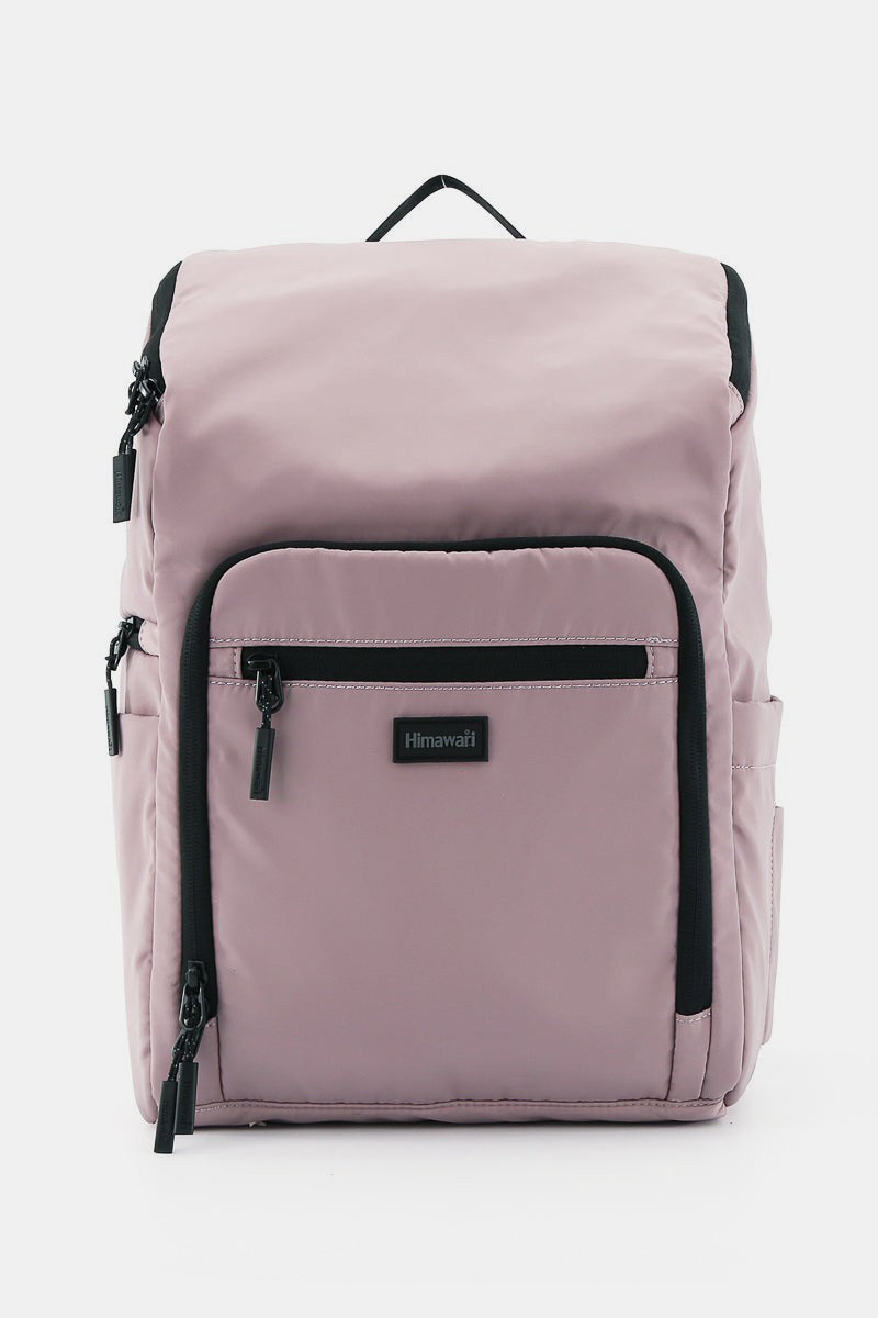 Himawari Nylon Waterproof Backpack Bag Mauve One Size