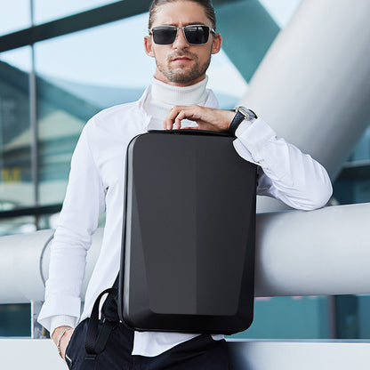 Business Backpack Men's Plastic Hard Case Computer Bag