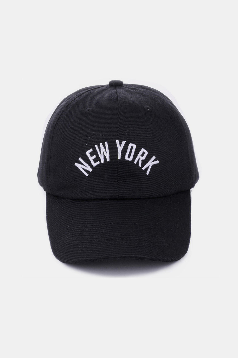 Zenana Embroidered City Baseball Cap New York Black One Size