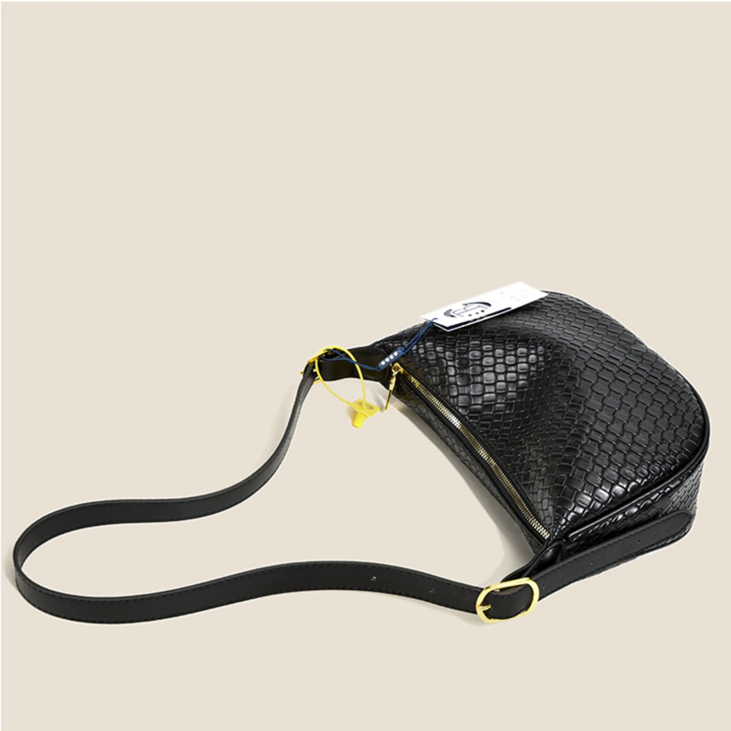 PU Leather Medium Shoulder Bag - Thandynie