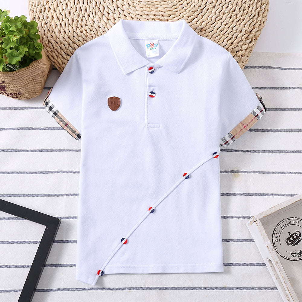 Fashionable And Personalized Children's T-shirt White