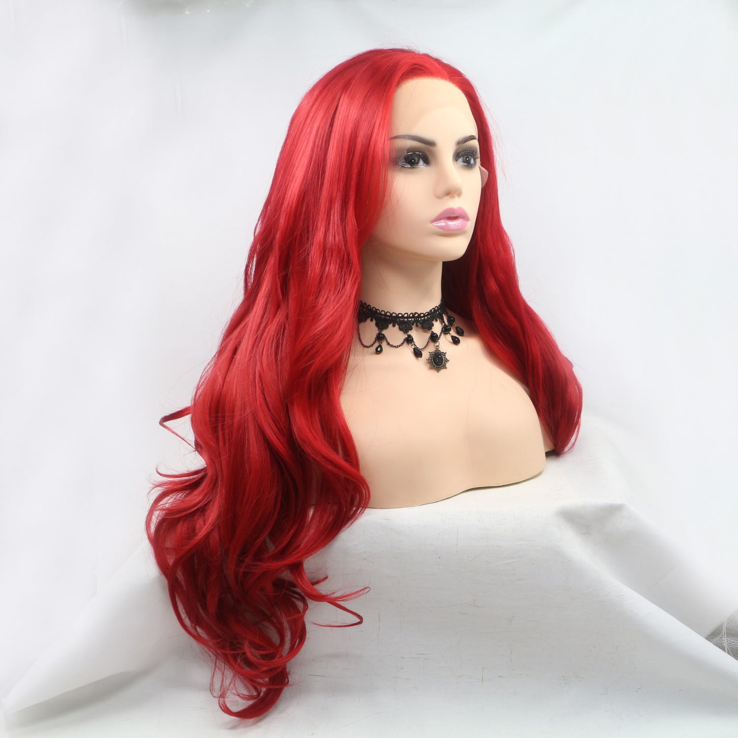 13*3" Lace Front Wigs Synthetic Long Wavy 24" 130% Density