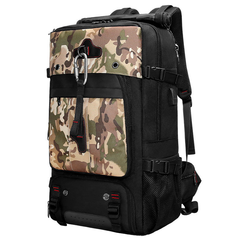 Large Capacity Outdoor Travel Bag Hiking Camping Backpack Camouflage Color