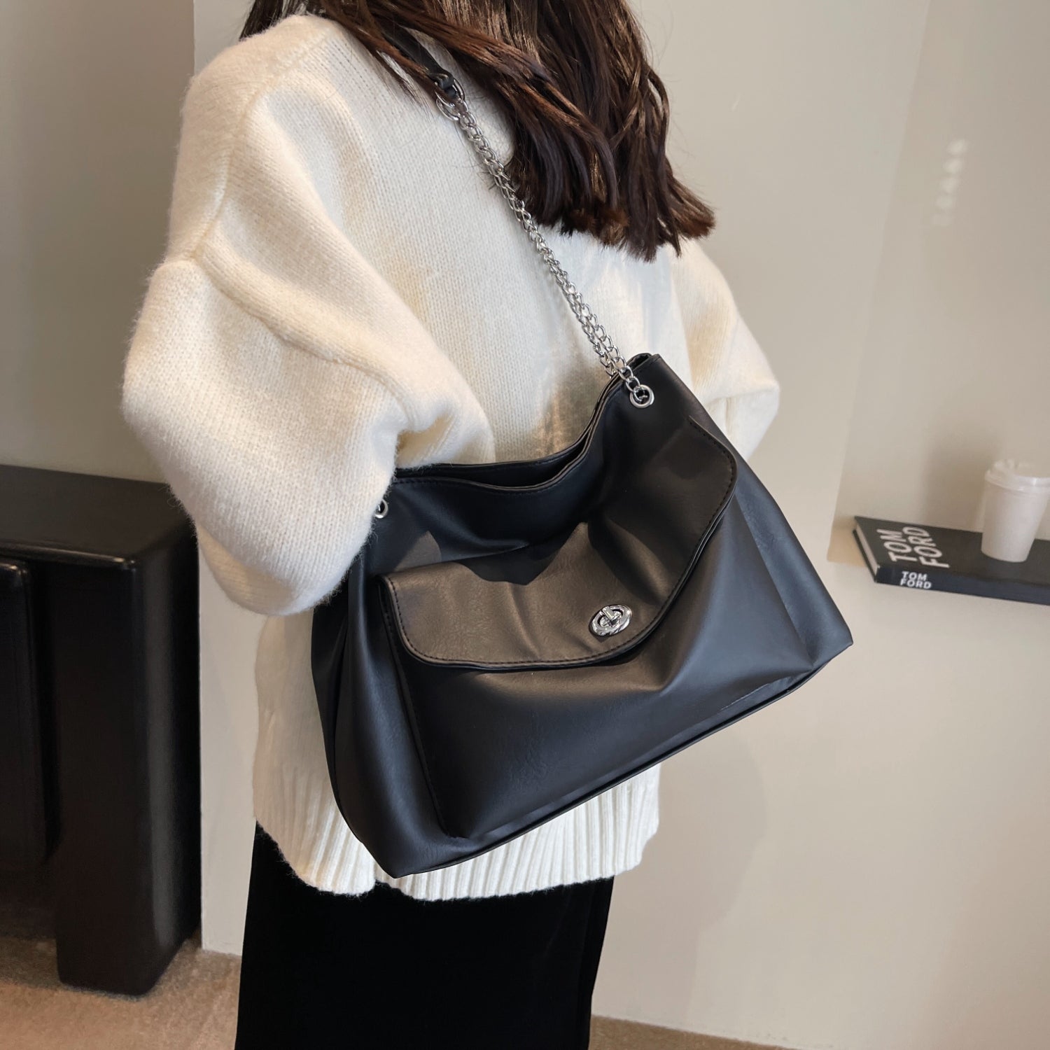 PU Leather Shoulder Bag