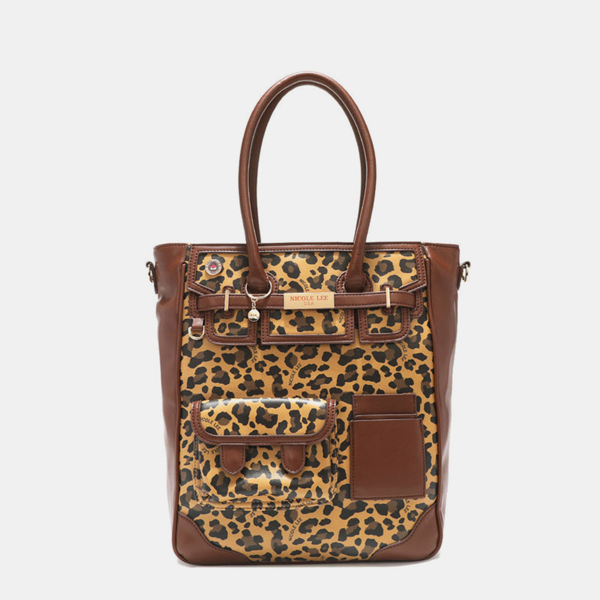 Nicole Lee USA Leopard Large Tote Bag Leopard One Size