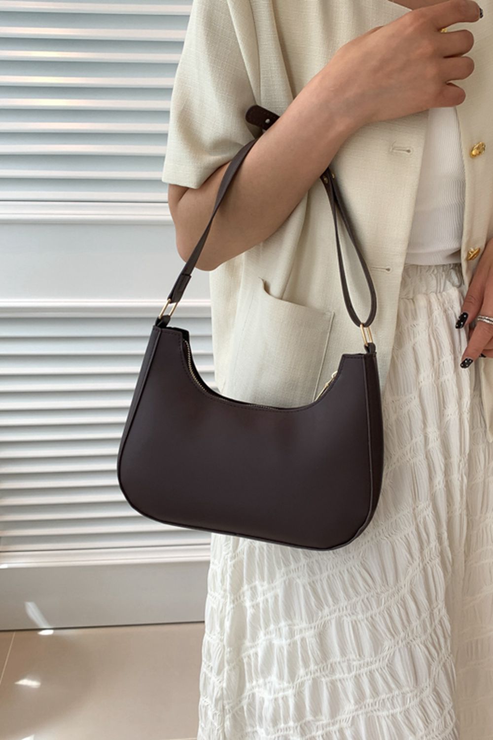 PU Leather Shoulder Bag - Thandynie