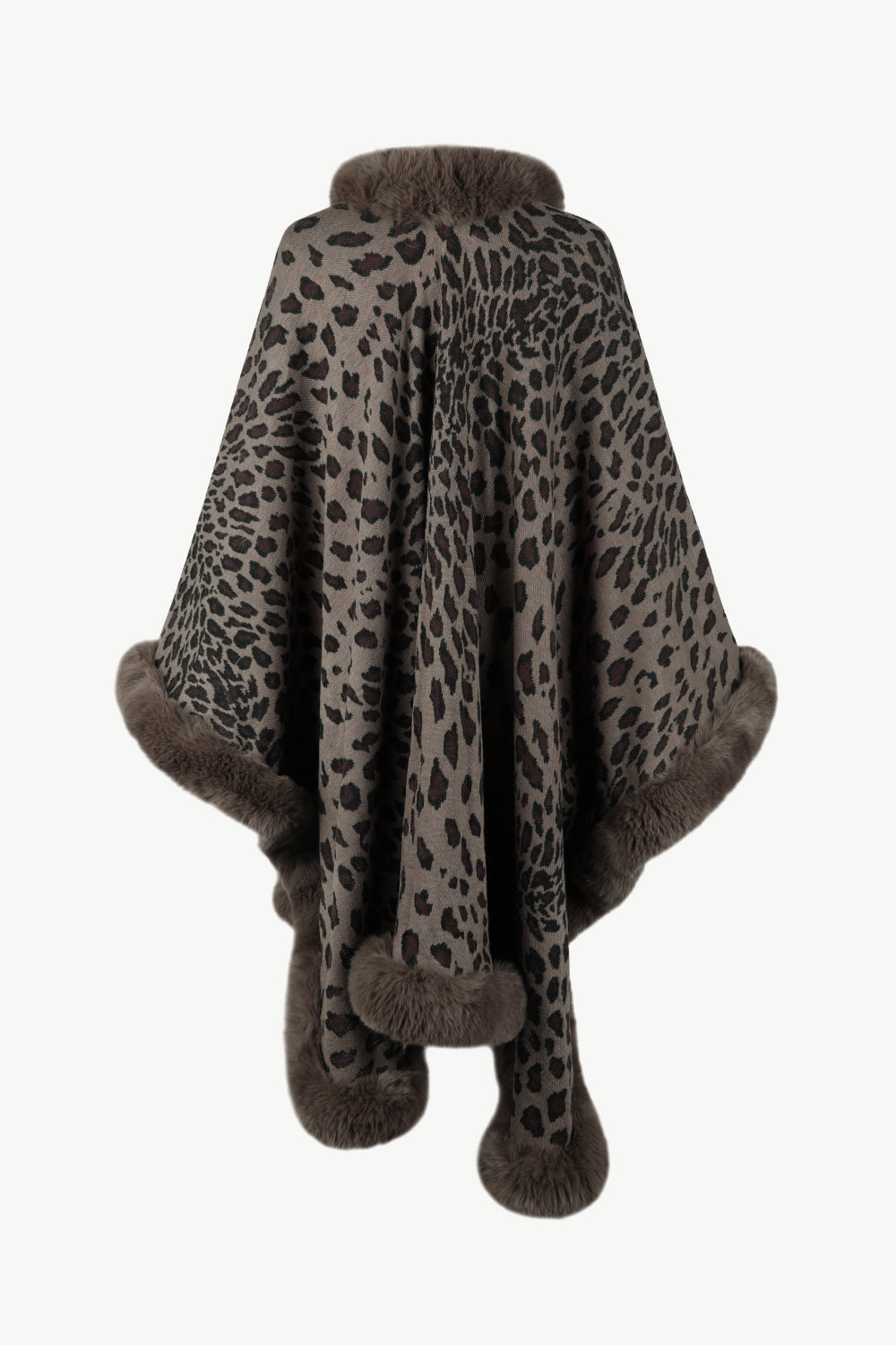 Leopard Open Front Poncho - Thandynie