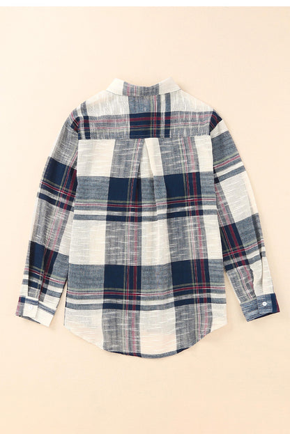 Plaid Button Up Long Sleeve Shirt