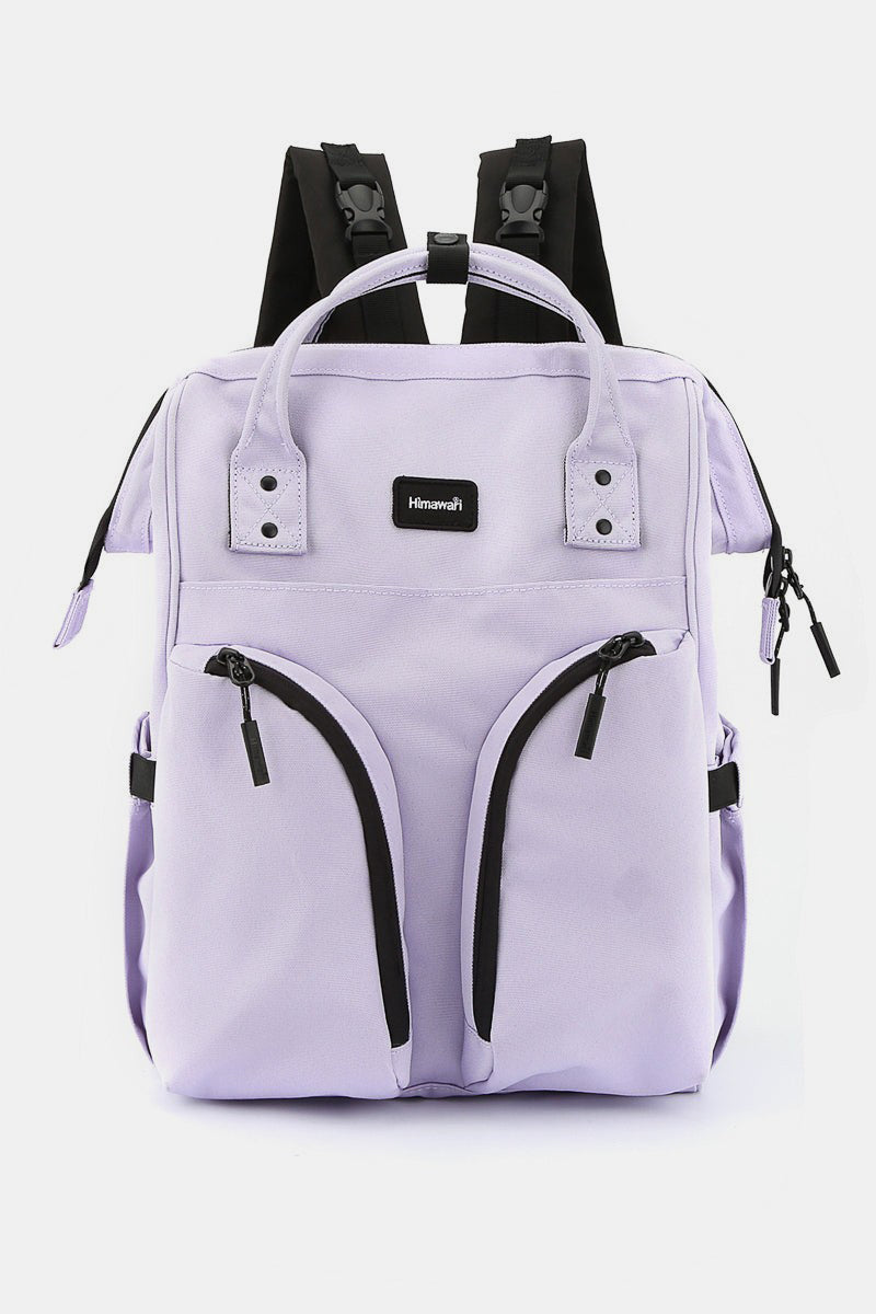 Himawari Waterproof Backpack Bag with Multilayer Pockets Lavender One Size